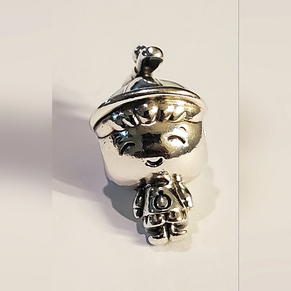 Authentic NEW Pandora Little Boy Charm S925ALE Enamel - Picture 2 of 9